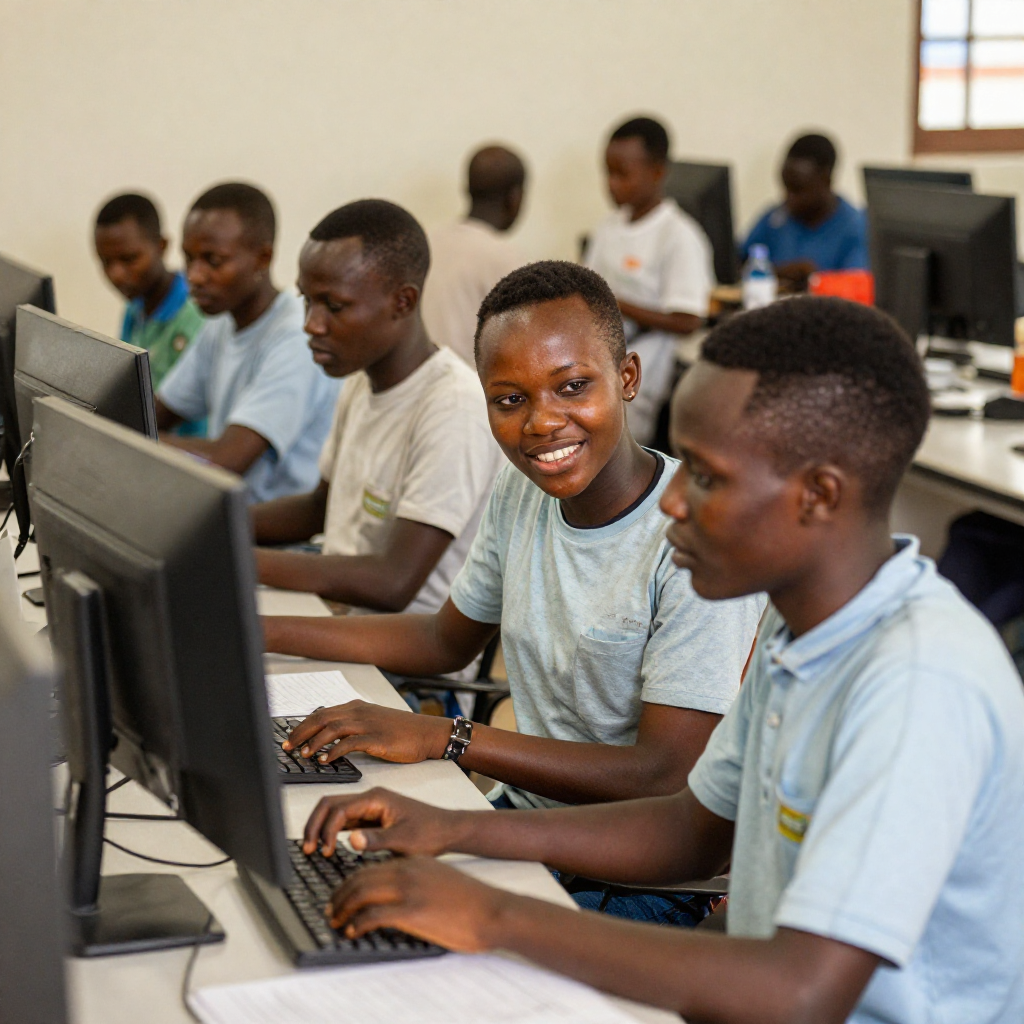 freepik create a pic of ugandan university students in a c 12684