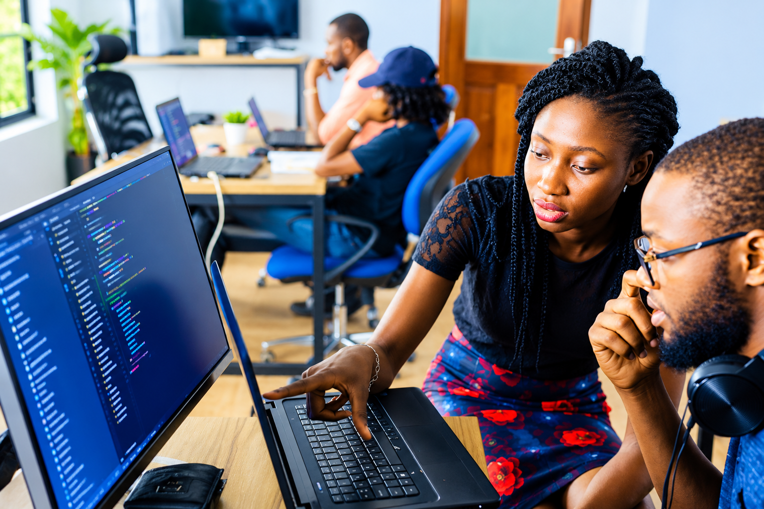 collaborative coding in a modern workspace